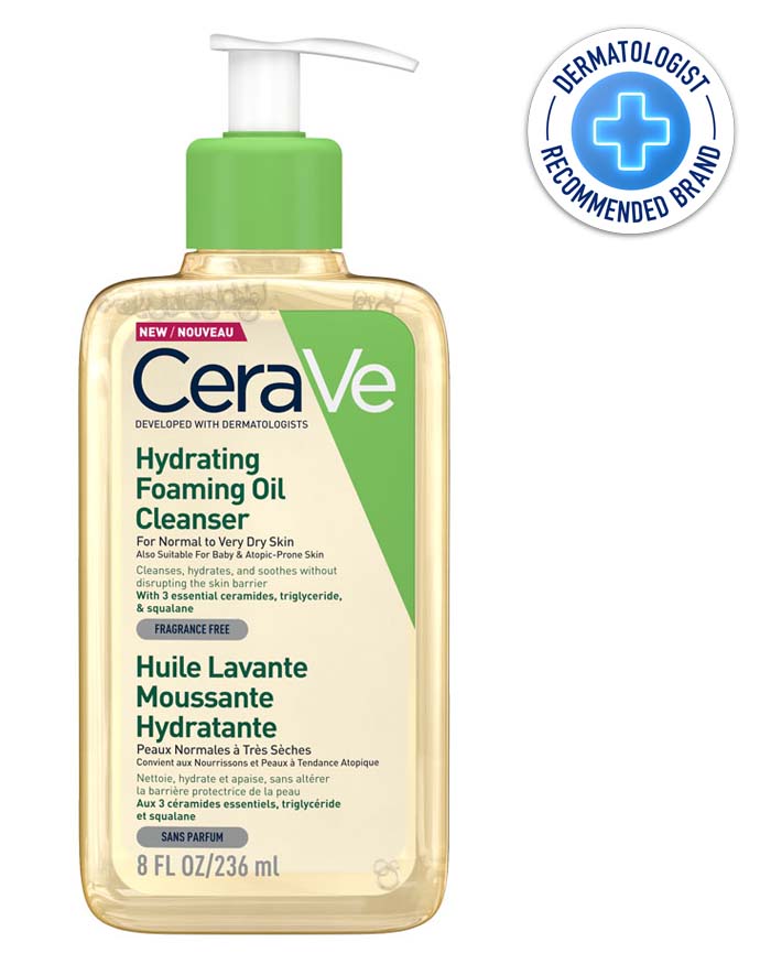 Hydrating Foaming Oil Cleanser with Squalane | CeraVe Australia