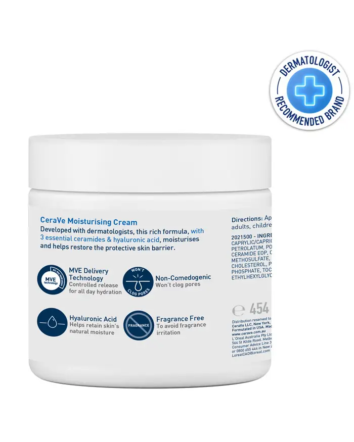 Moisturising Cream For Dry Skin | 24H Hydration - CeraVe